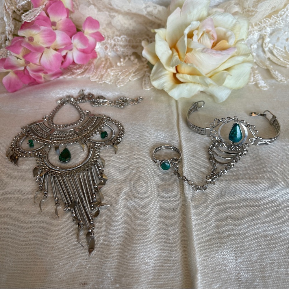 Necklace bracelet ring set